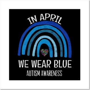 April blue autism Posters and Art